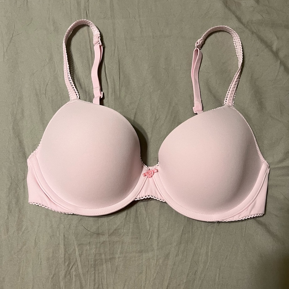 SKIMS Fits Everybody Picot T-shirt Bra in cherry blossom